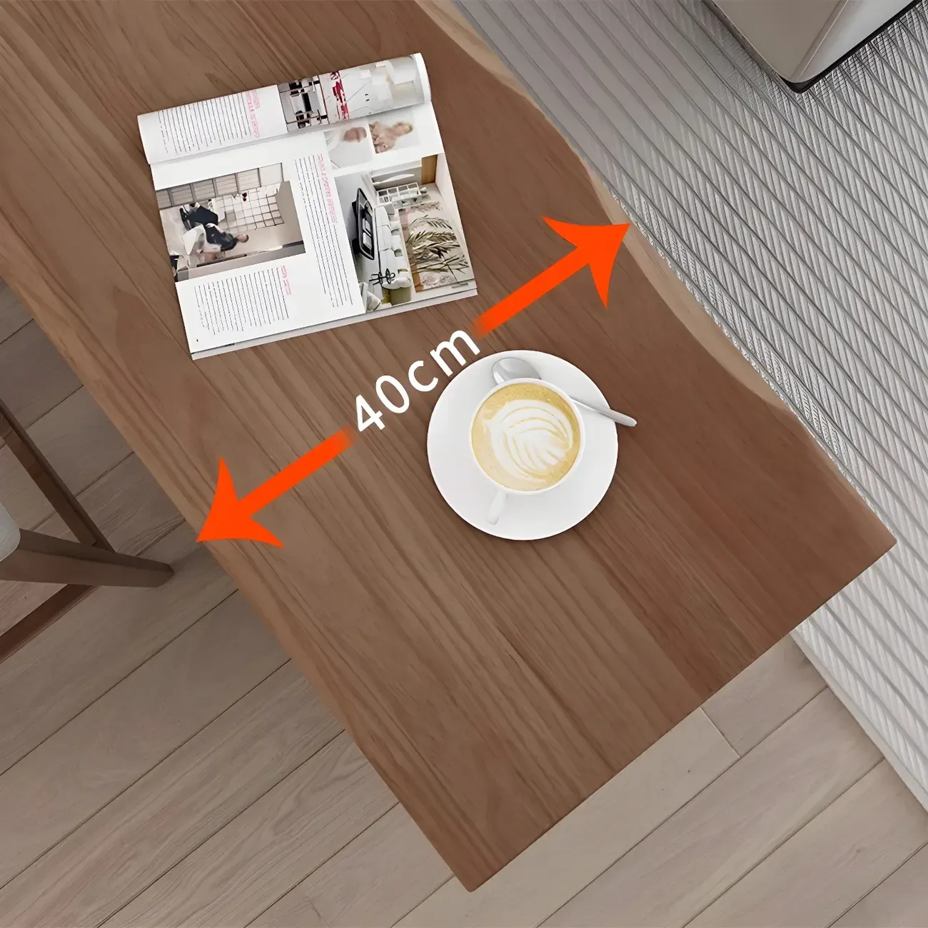 Modern Brown Pine Wooden Three-Shelf Bar Tables for Home Image - 8