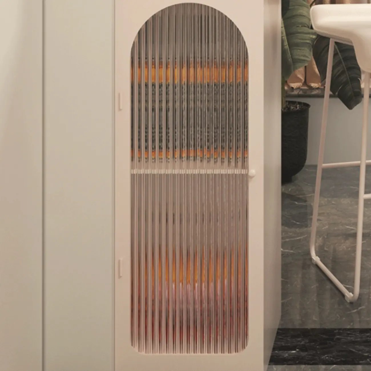 Modern Stone Metal Double Pedestal Storage Home Bar Tables Image - 9 | homeyfad