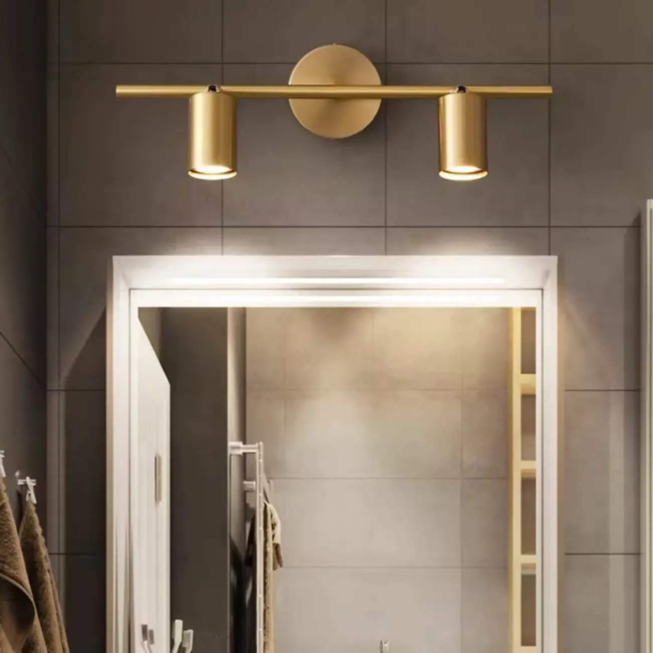 Minimalist Adjustable LED Cylinder Vanity Light Fixtures Image - 2 | homeyfad