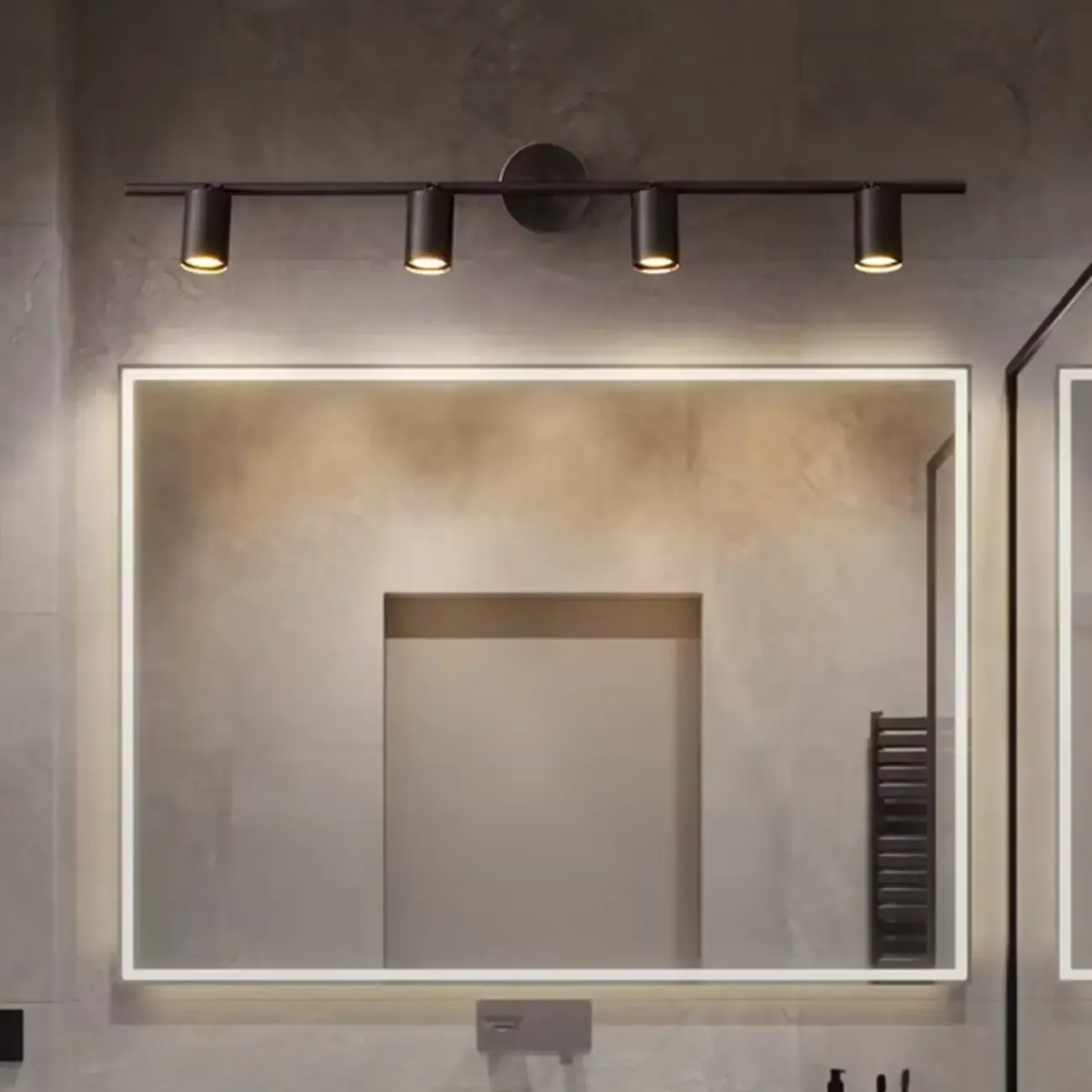 Minimalist Adjustable LED Cylinder Vanity Light Fixtures Image - 1