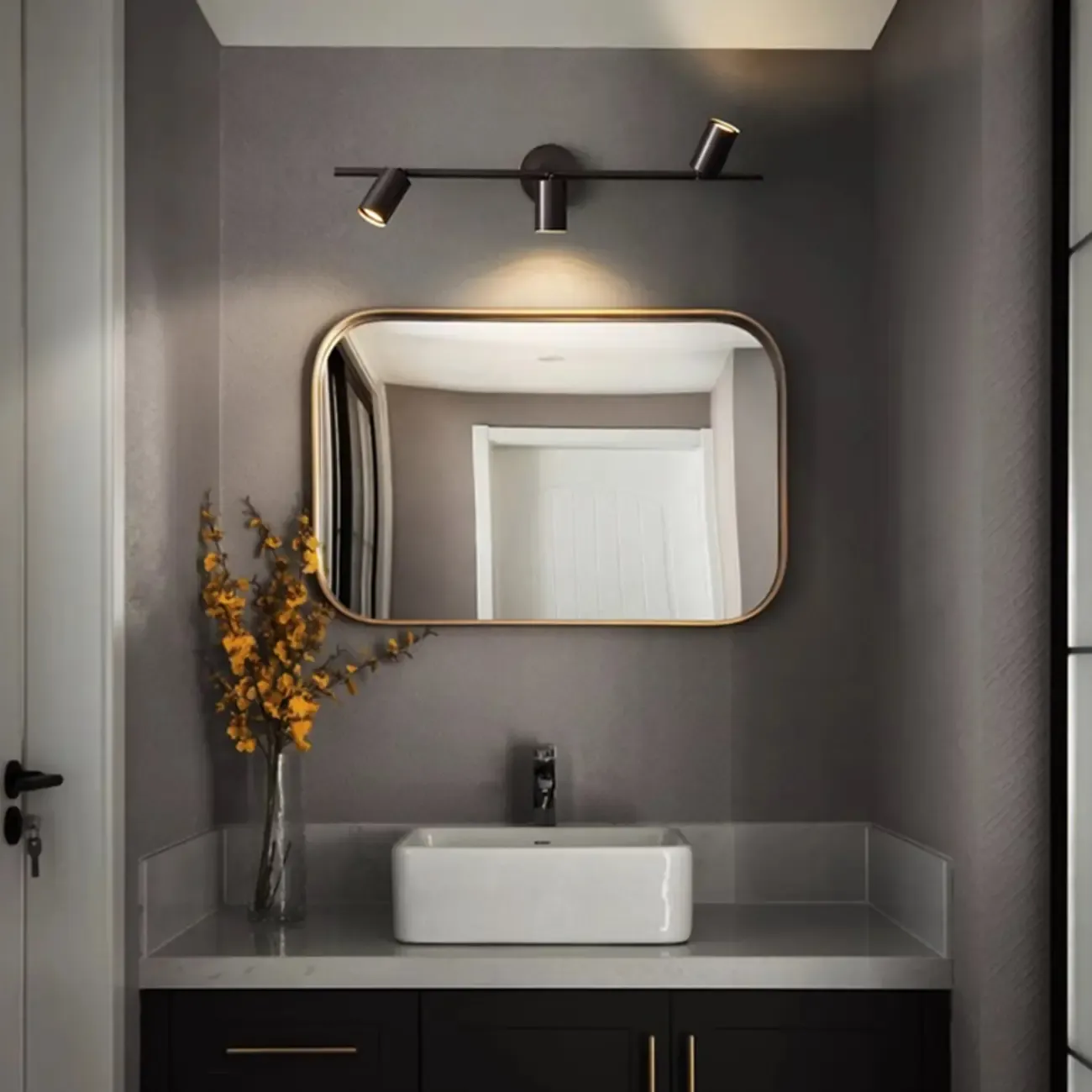 Minimalist Adjustable LED Cylinder Vanity Light Fixtures Image - 3