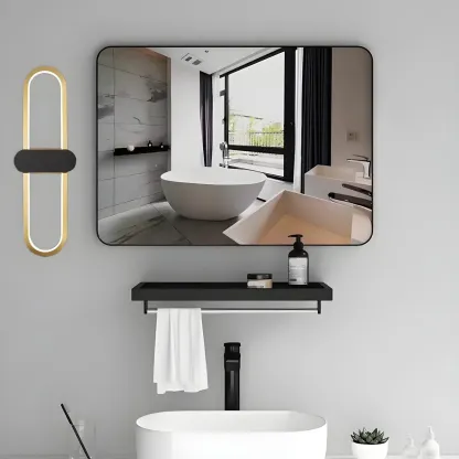 Classic Oval LED Vanity Light with Wall Mount for Bathroom Image - 12