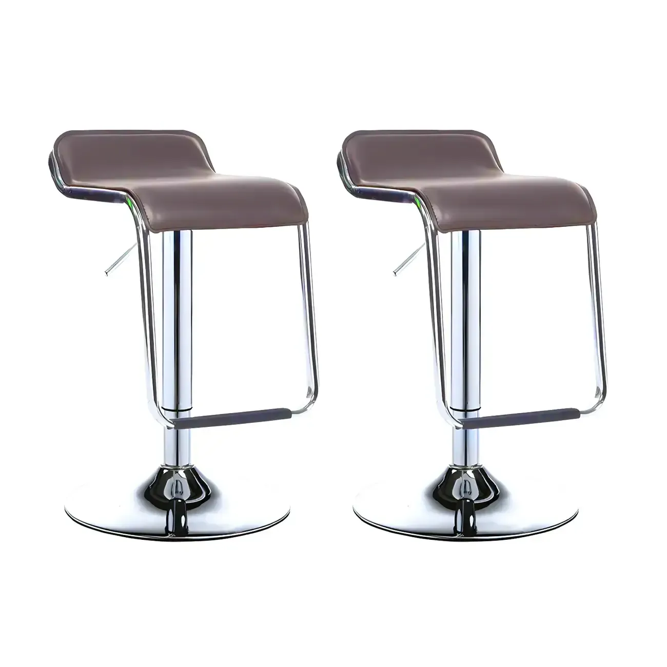 Contemporary Metal Adjustable Swivel Bar Stools for Dining Room Image - 20