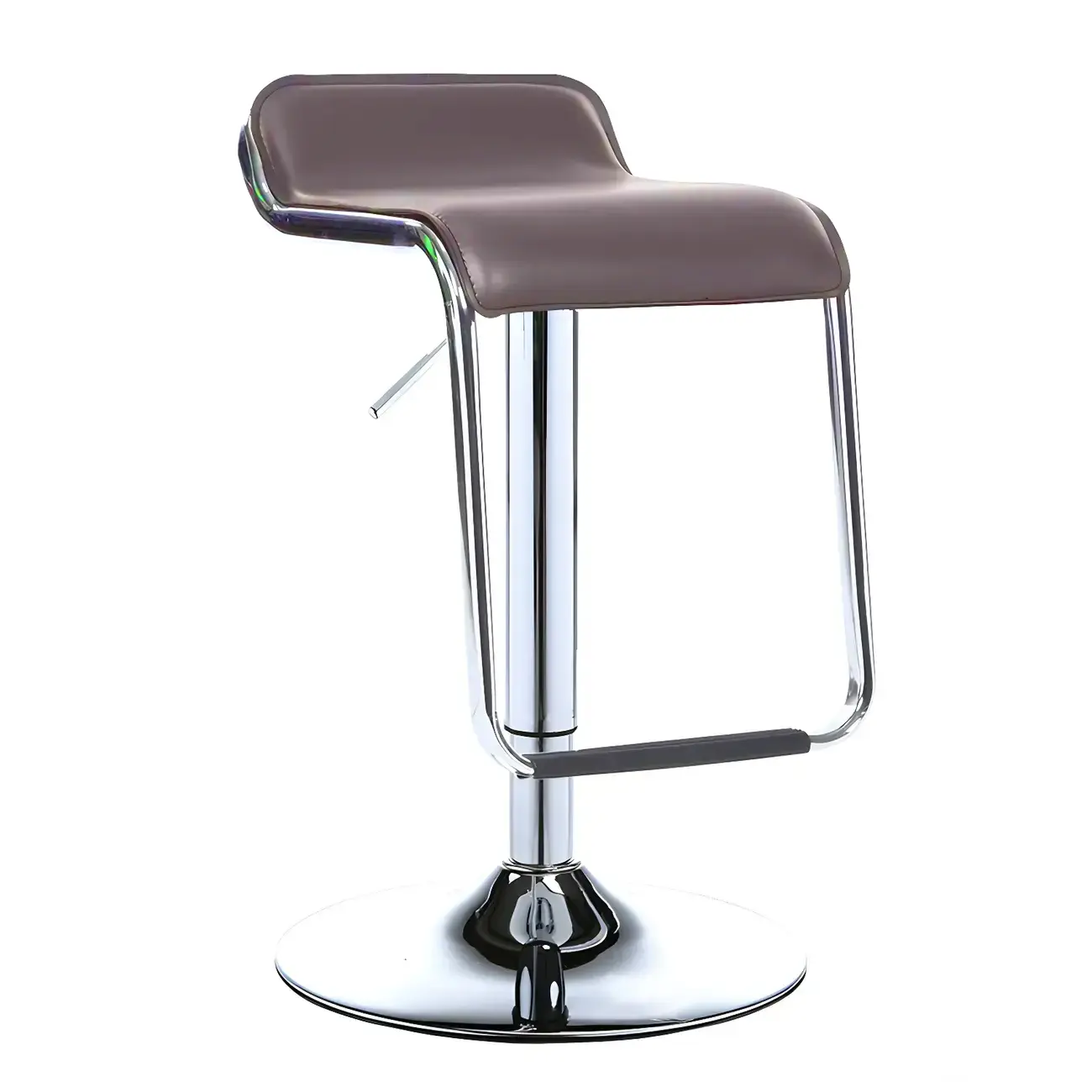 Contemporary Metal Adjustable Swivel Bar Stools for Dining Room Image - 21 | homeyfad
