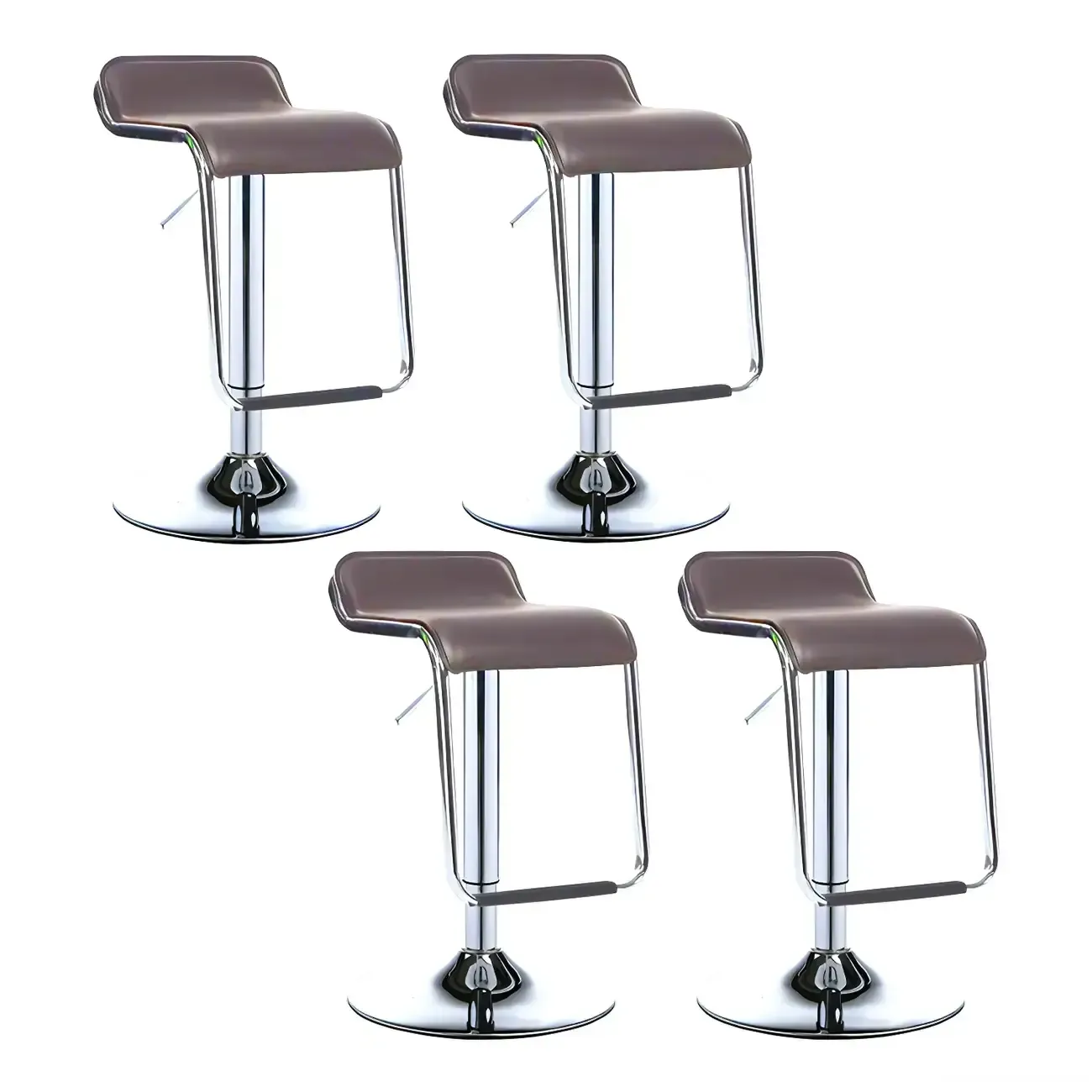 Contemporary Metal Adjustable Swivel Bar Stools for Dining Room Image - 33