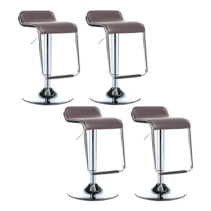 Contemporary Metal Adjustable Swivel Bar Stools for Dining Room Image - 33