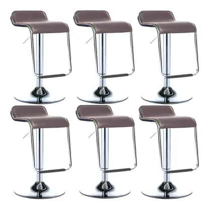 Contemporary Metal Adjustable Swivel Bar Stools for Dining Room Image - 44