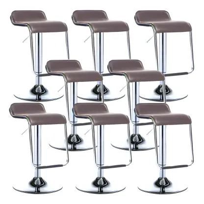 Contemporary Metal Adjustable Swivel Bar Stools for Dining Room Image - 52