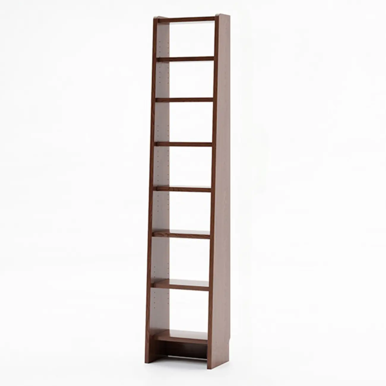 Tall Modern White Wooden Open Vertical Bookcase Image - 7 | homeyfad
