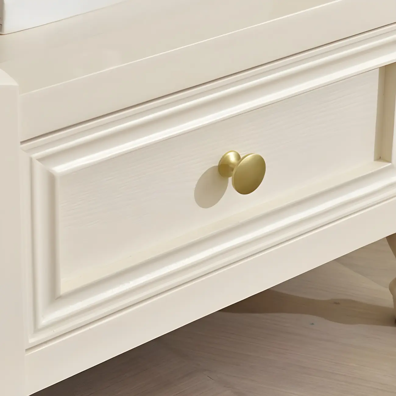 Elegant White Wood Open Storage Nightstand with Drawer Image - 17 | homeyfad