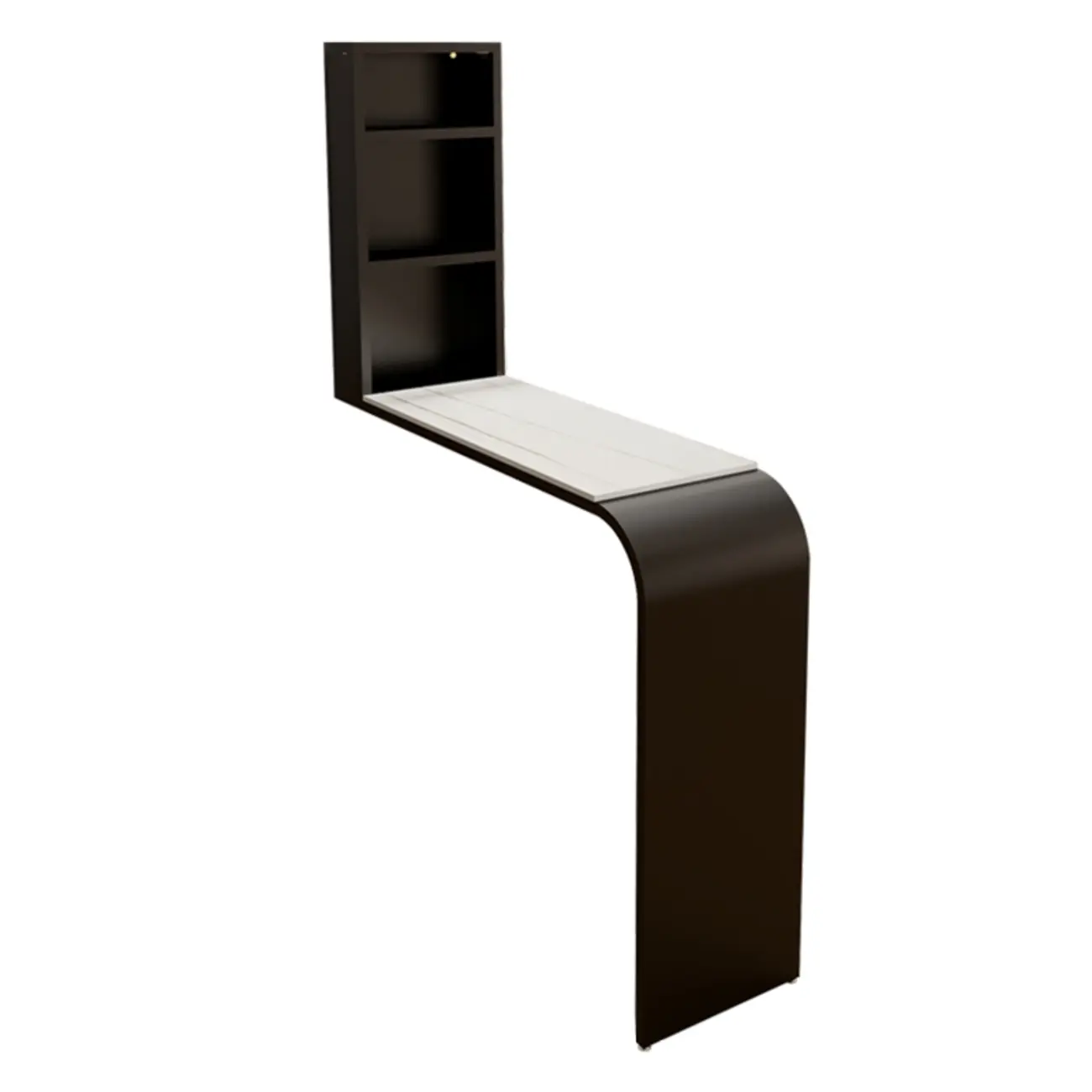 Modern Stone Black Metal Storage Bar Tables with Cup Holder Image - 5 | homeyfad