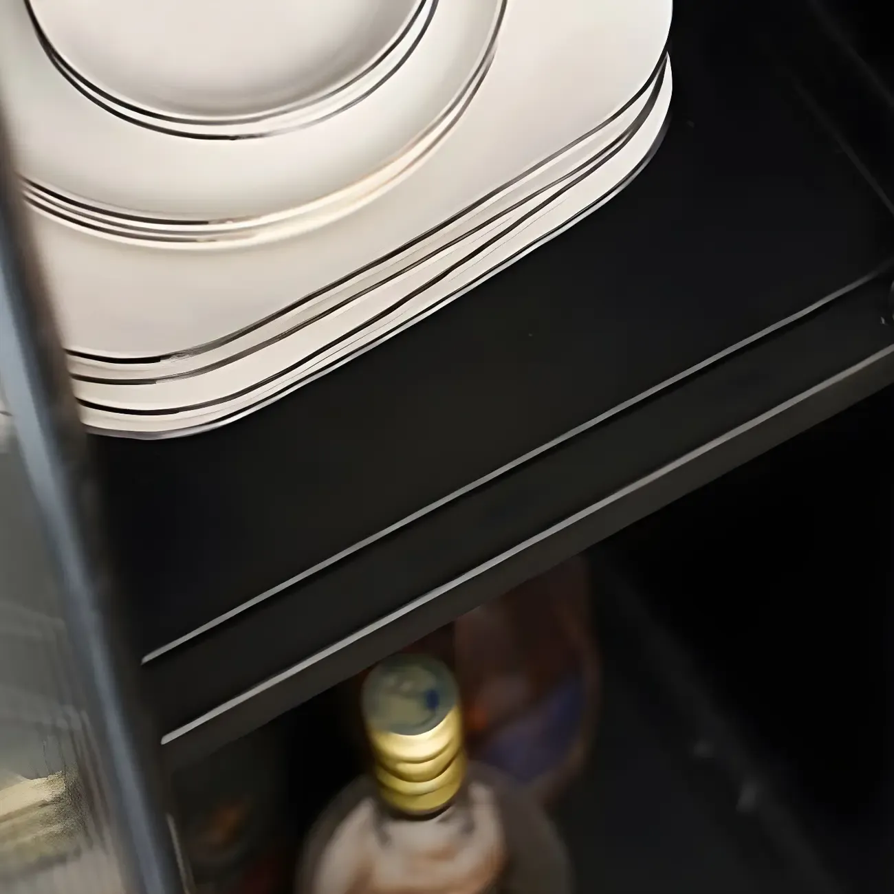 Modern Grey Stone Metal Base Storage Bar Tables for Kitchen Image - 9