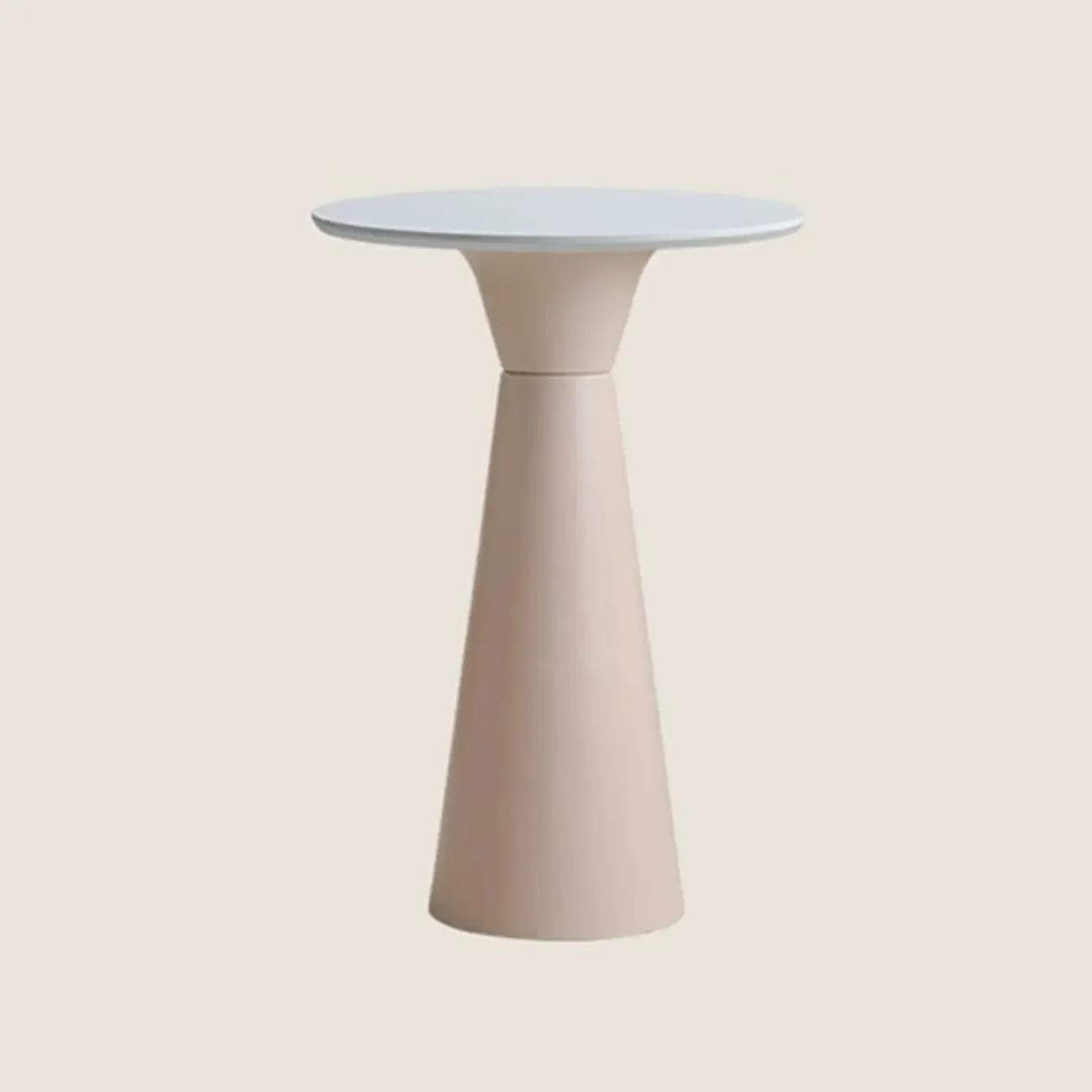 Elegant Pedestal Round White Marble Bar Table Image - 11