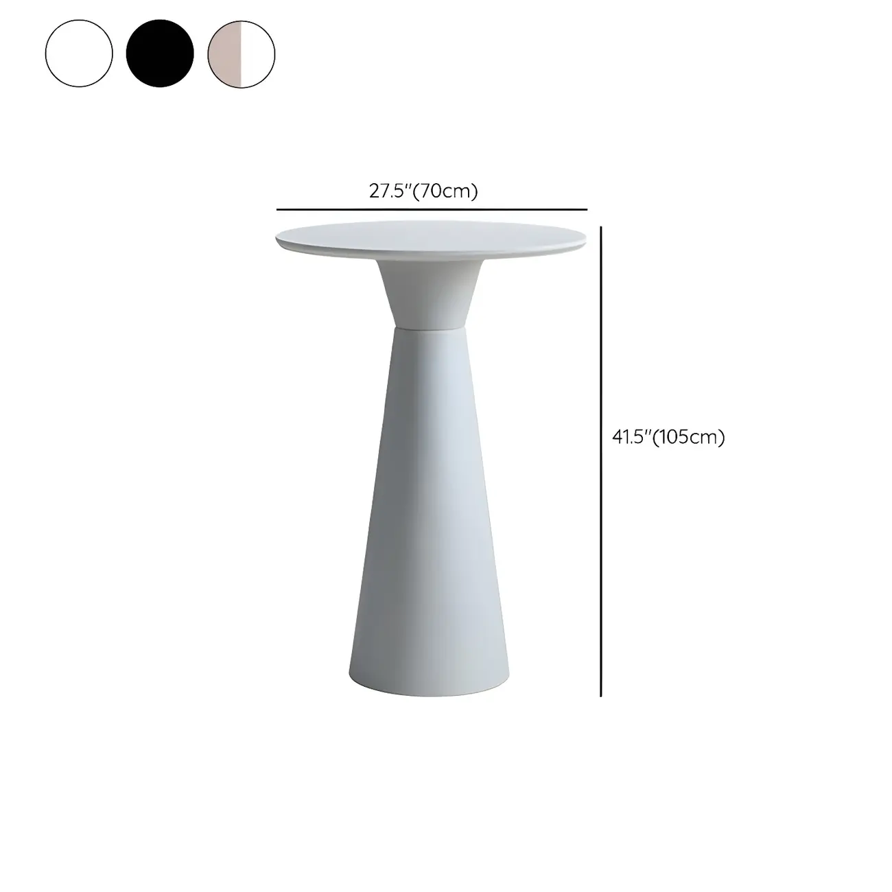 Elegant Pedestal Round White Marble Bar Table Image - 17 | homeyfad
