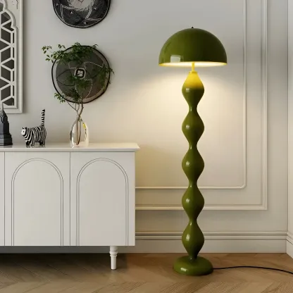 Green Mushroom Metal LED Modern Floor Lamp