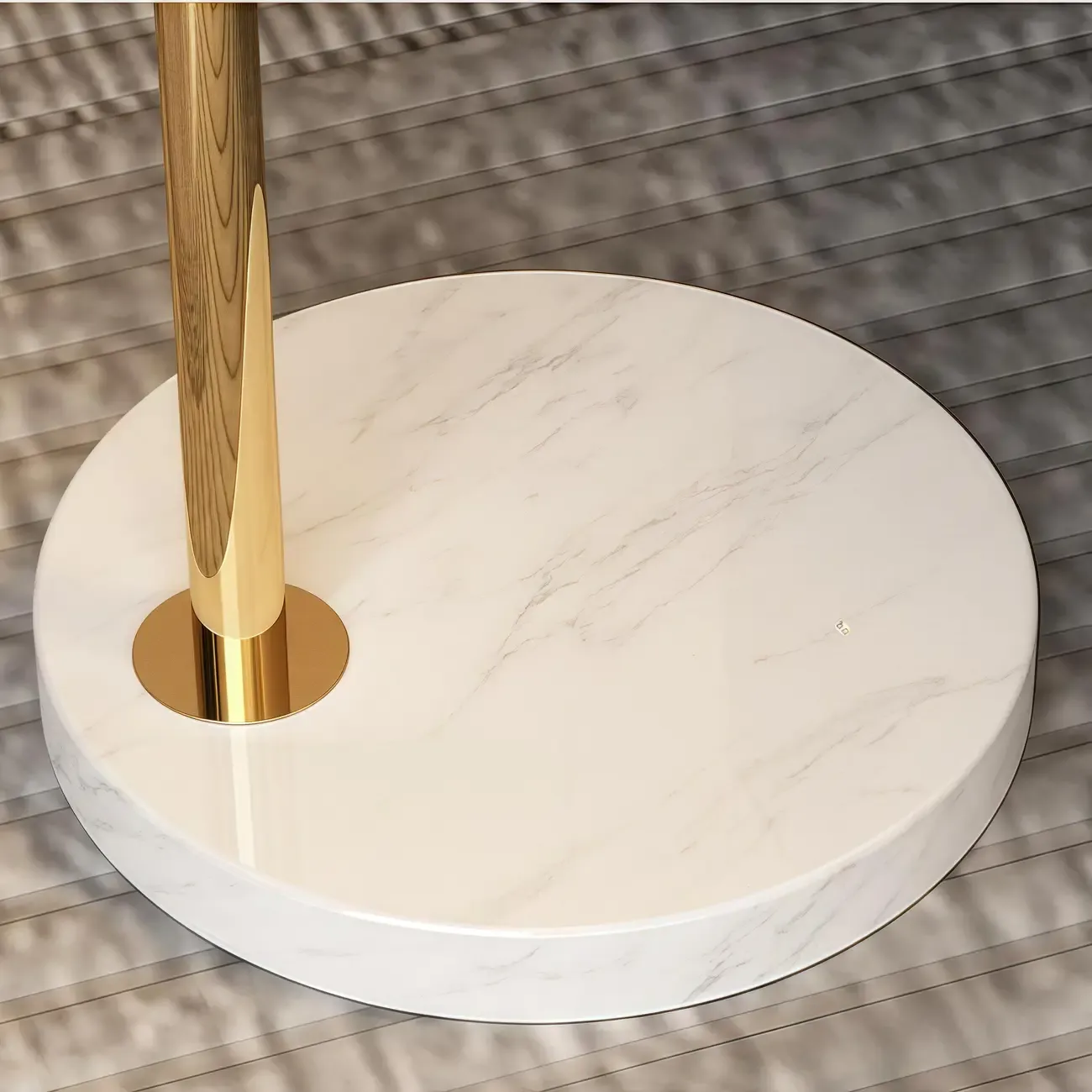 Modern Acrylic Flower Adjustable Black Floor Lamp Image - 8