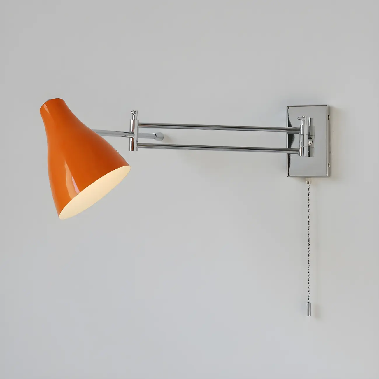 Modern Metal Clean-lined Swing Arm Wall Light Image - 1 | homeyfad