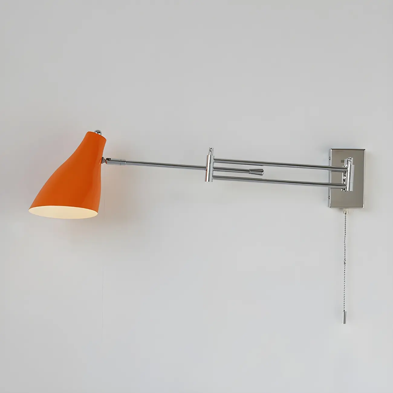 Modern Metal Clean-lined Swing Arm Wall Light Image - 4 | homeyfad