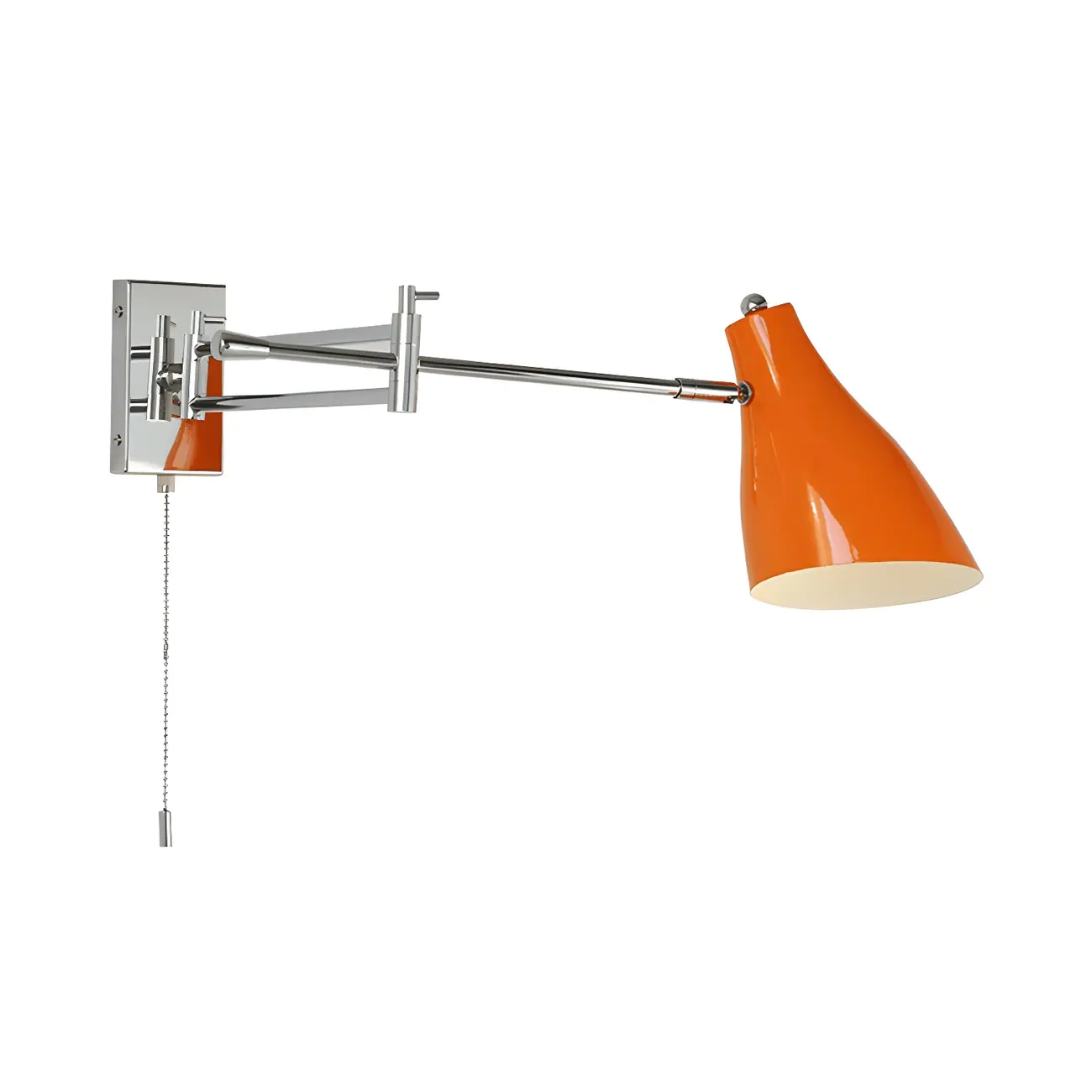 Modern Metal Clean-lined Swing Arm Wall Light Image - 6 | homeyfad