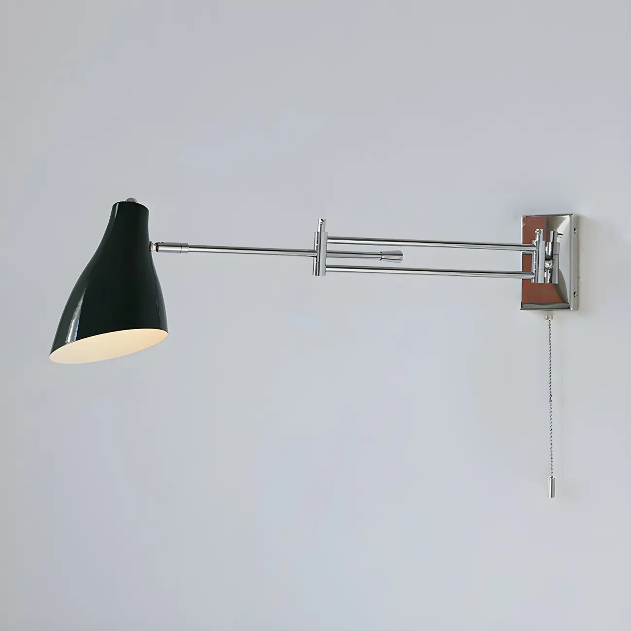 Modern Metal Clean-lined Swing Arm Wall Light Image - 5 | homeyfad