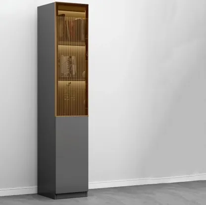 Modern Wooden Display Cabinets with Shelves Image - 15