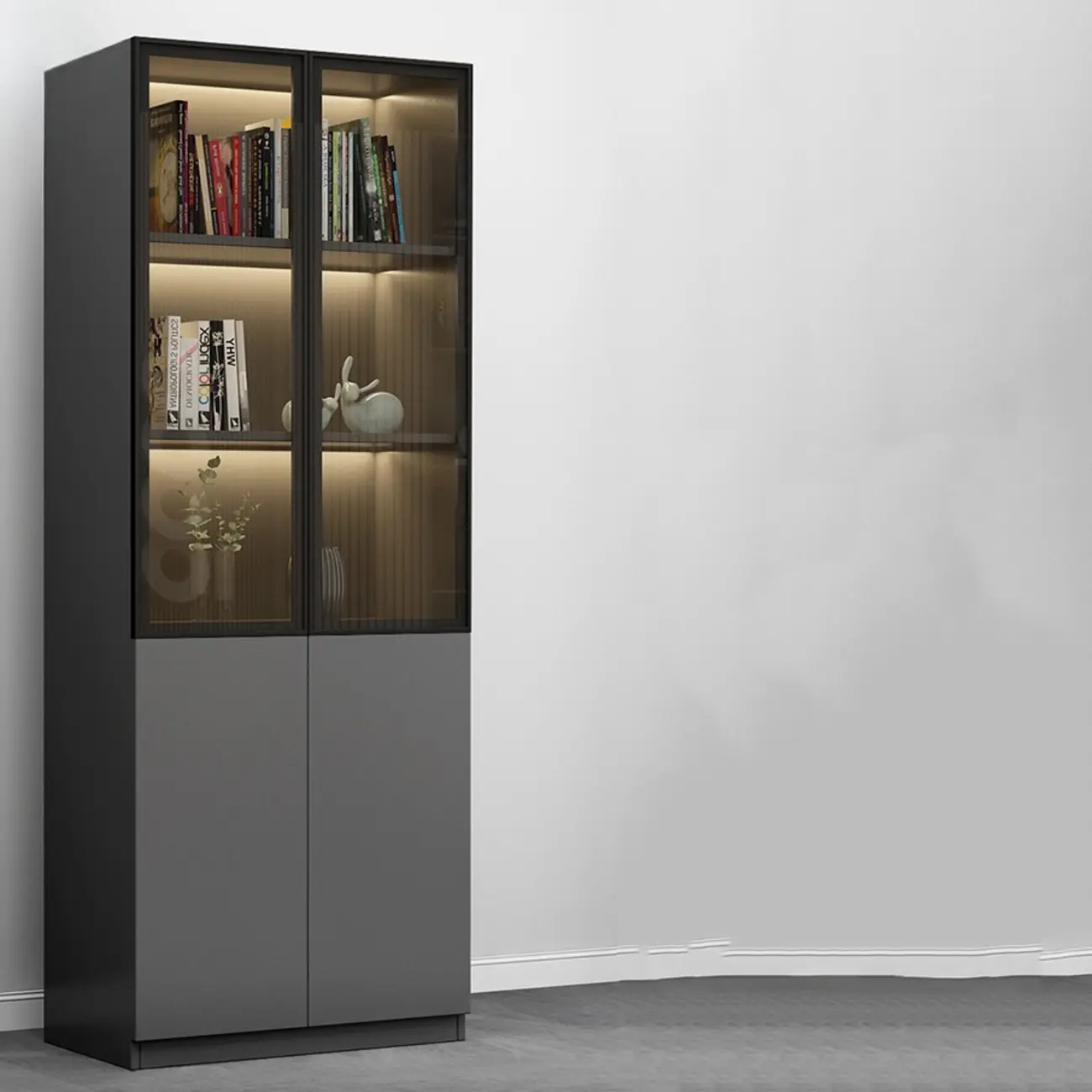 Modern Wooden Display Cabinets with Shelves Image - 3 | homeyfad