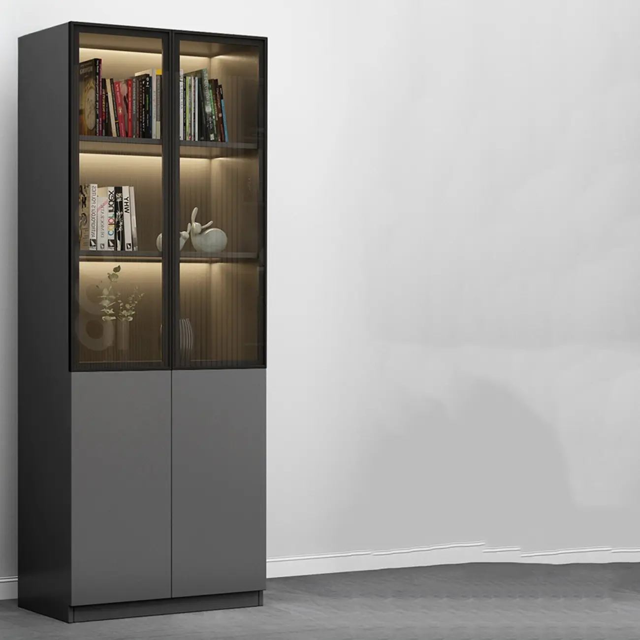 Modern Wooden Display Cabinets with Shelves Image - 18 | homeyfad