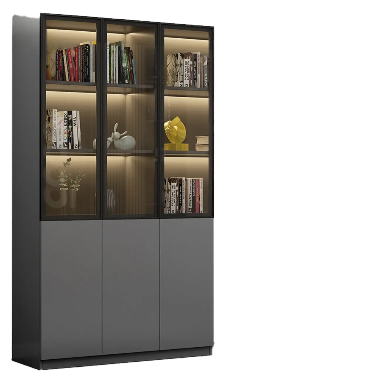 Modern Wooden Display Cabinets with Shelves Image - 19 | homeyfad