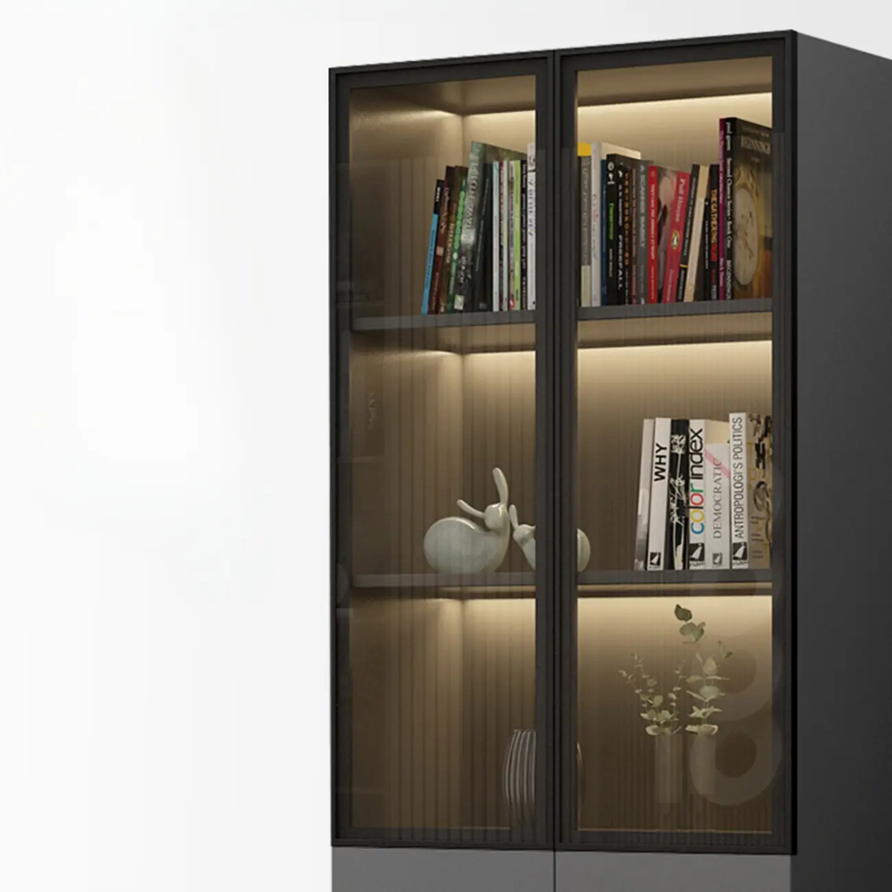 Modern Wooden Display Cabinets with Shelves Image - 22 | homeyfad