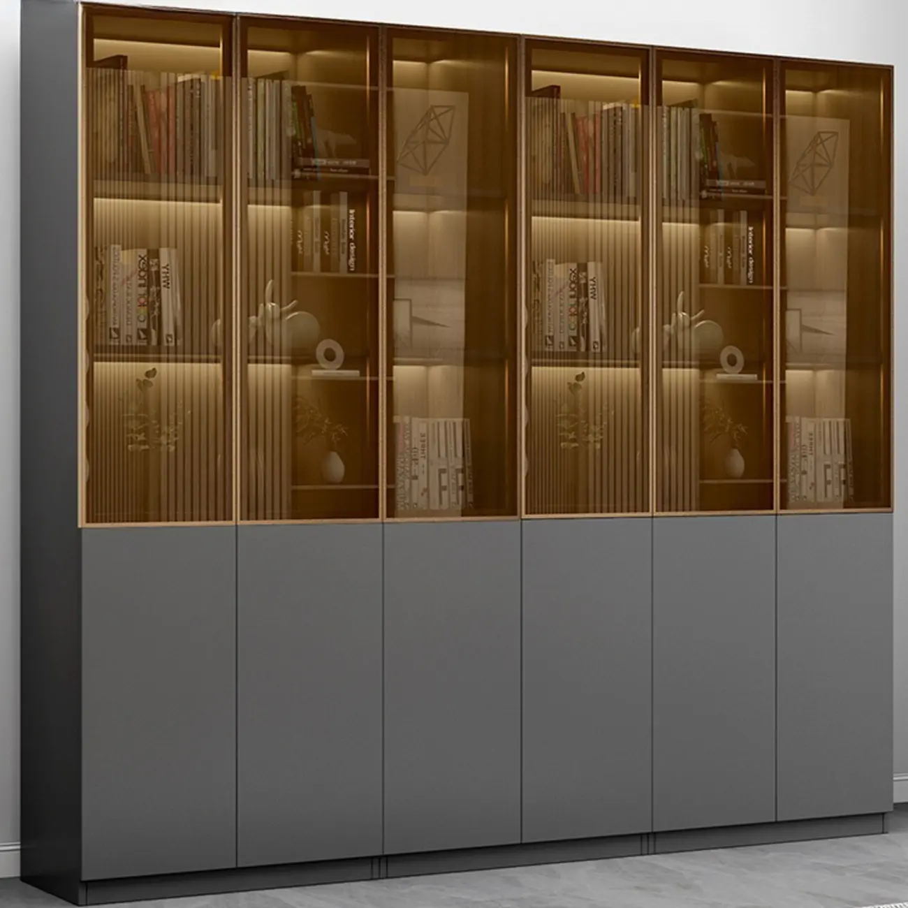 Modern Wooden Display Cabinets with Shelves Image - 31 | homeyfad