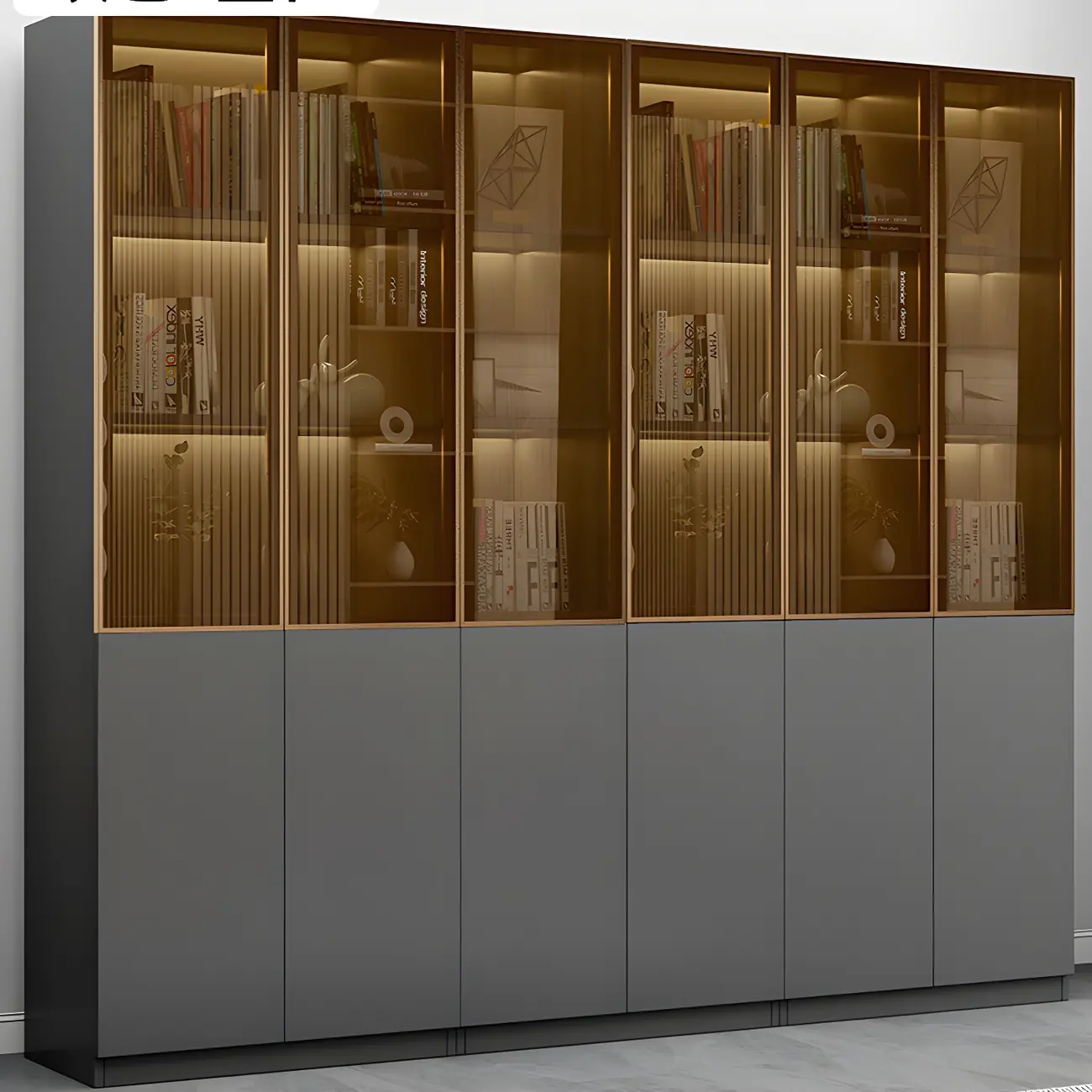 Modern Wooden Display Cabinets with Shelves Image - 33 | homeyfad