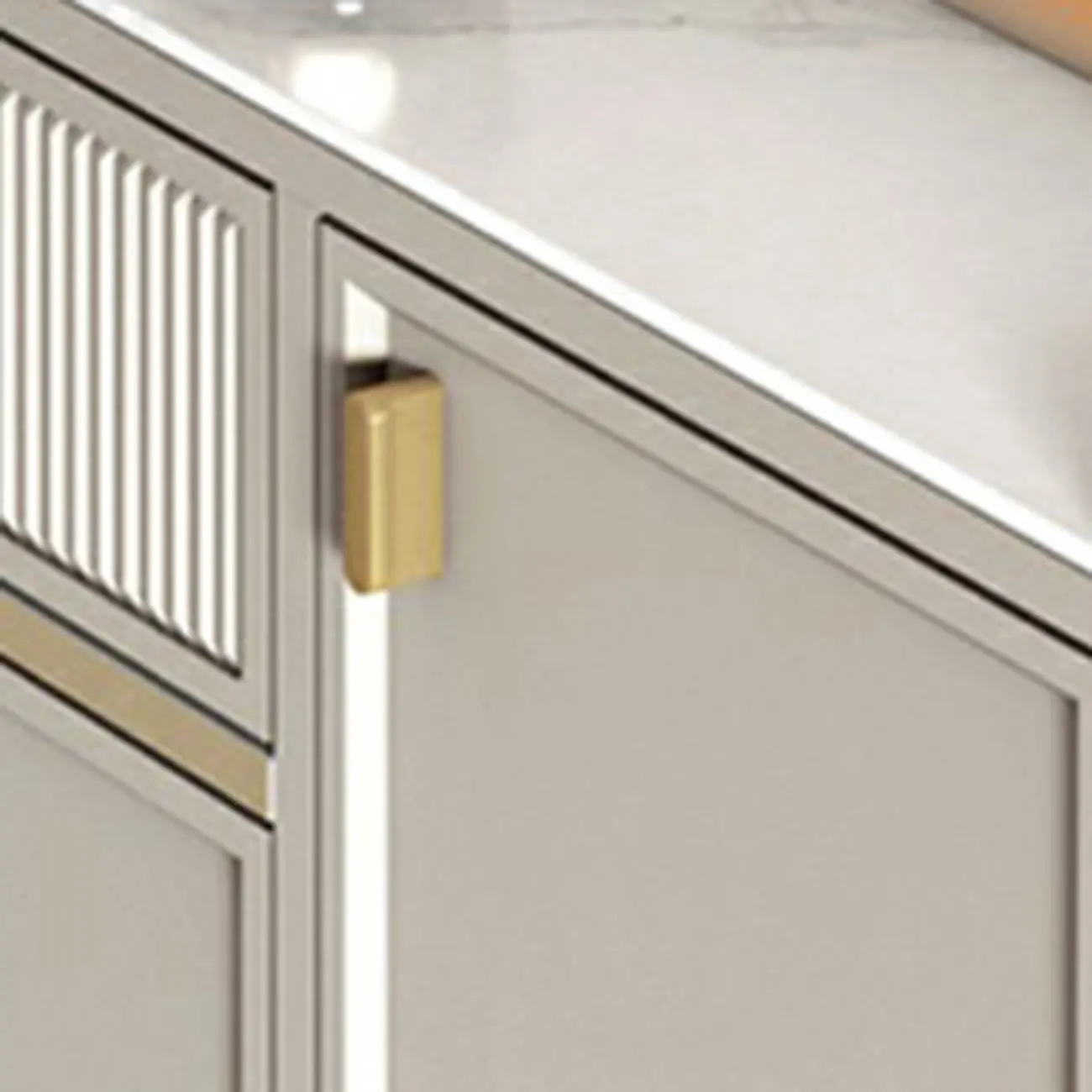 Entryway Off-White Wood Shoe Storage with 2-Drawer Image - 13 | homeyfad