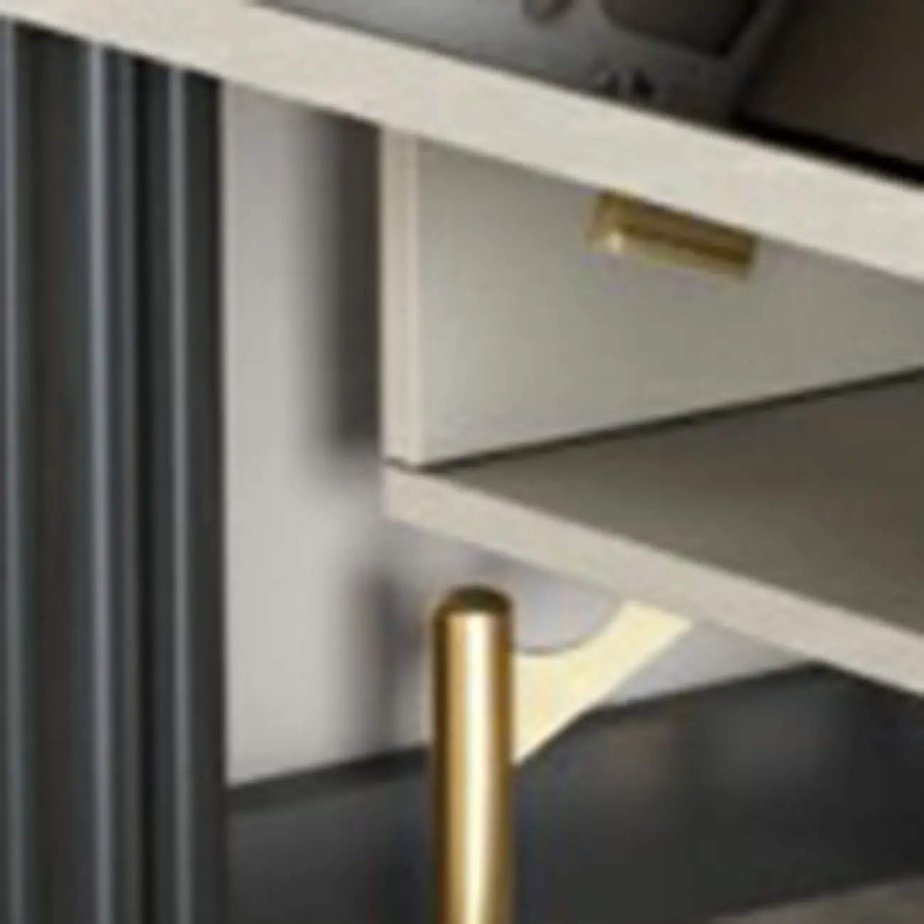 Entryway Off-White Wood Shoe Storage with 2-Drawer Image - 17 | homeyfad