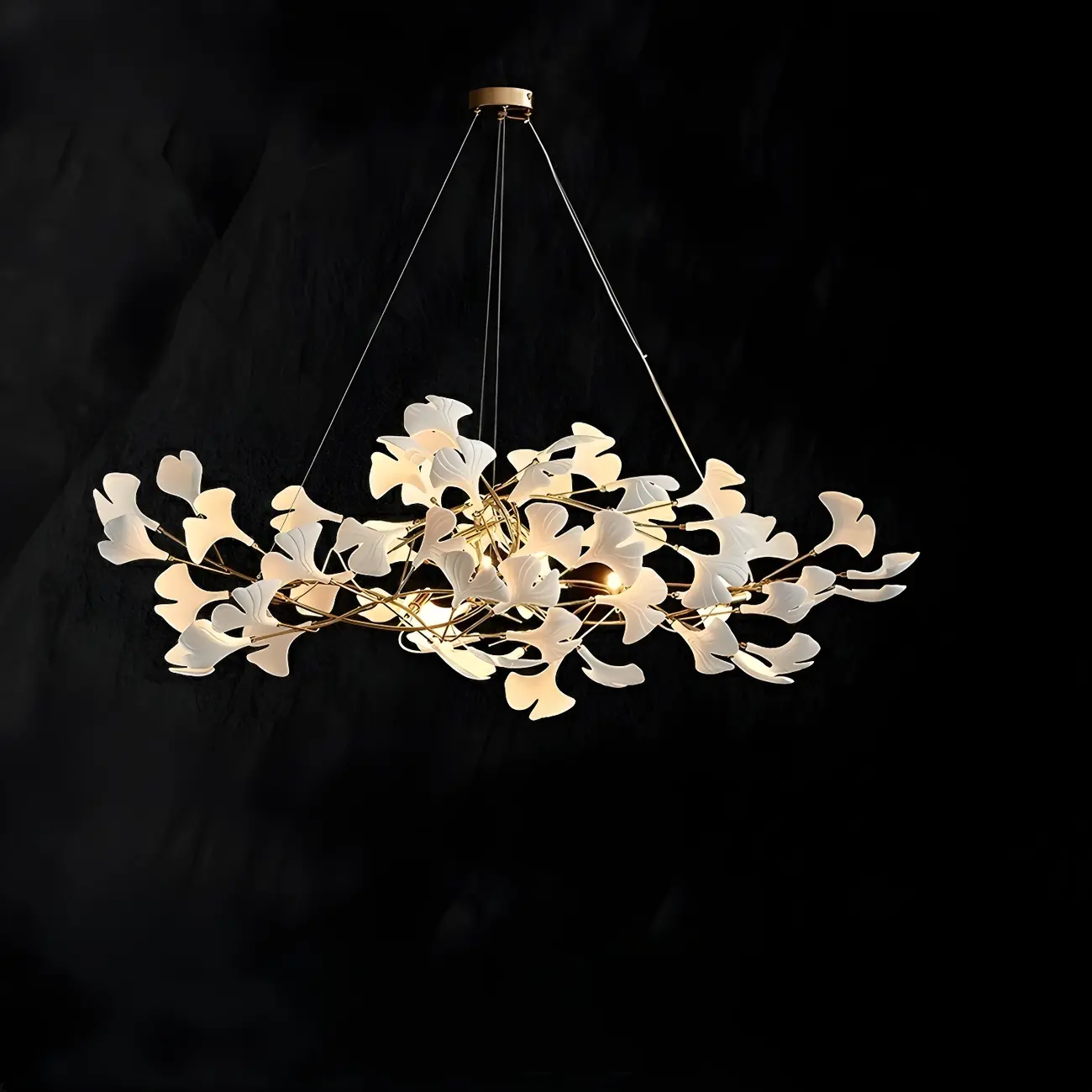 Irregular Gold 6-Light Ceramic Island Pendant Light Image - 4 | homeyfad
