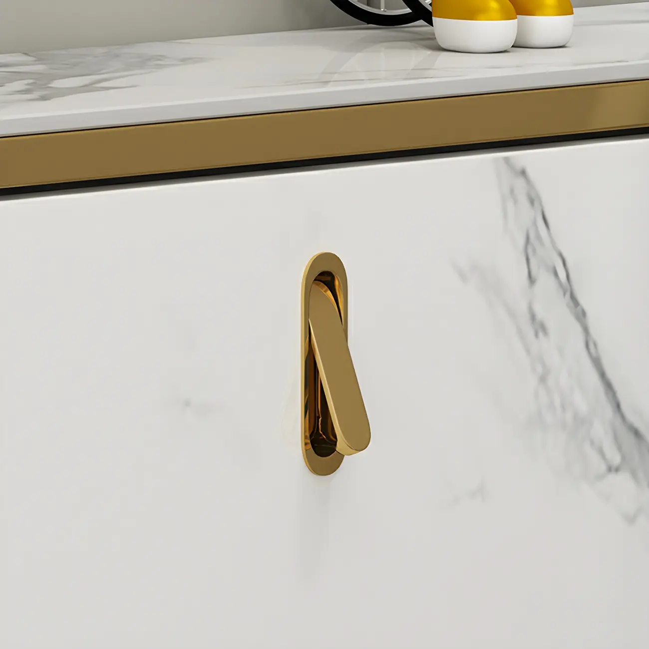 Glam White Narrow Drop Front Shoe Cabinet for Entryway Image - 14 | homeyfad