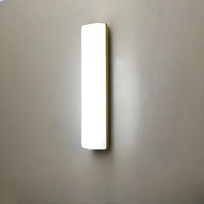 Minimalist Sleek LED Vanity Light with Glass Shade for Bathroom Image - 10