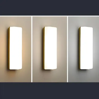 Minimalist Sleek LED Vanity Light with Glass Shade for Bathroom Image - 18