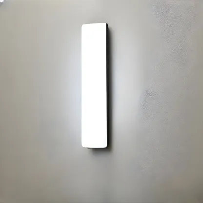 Minimalist Sleek LED Vanity Light with Glass Shade for Bathroom Image - 21