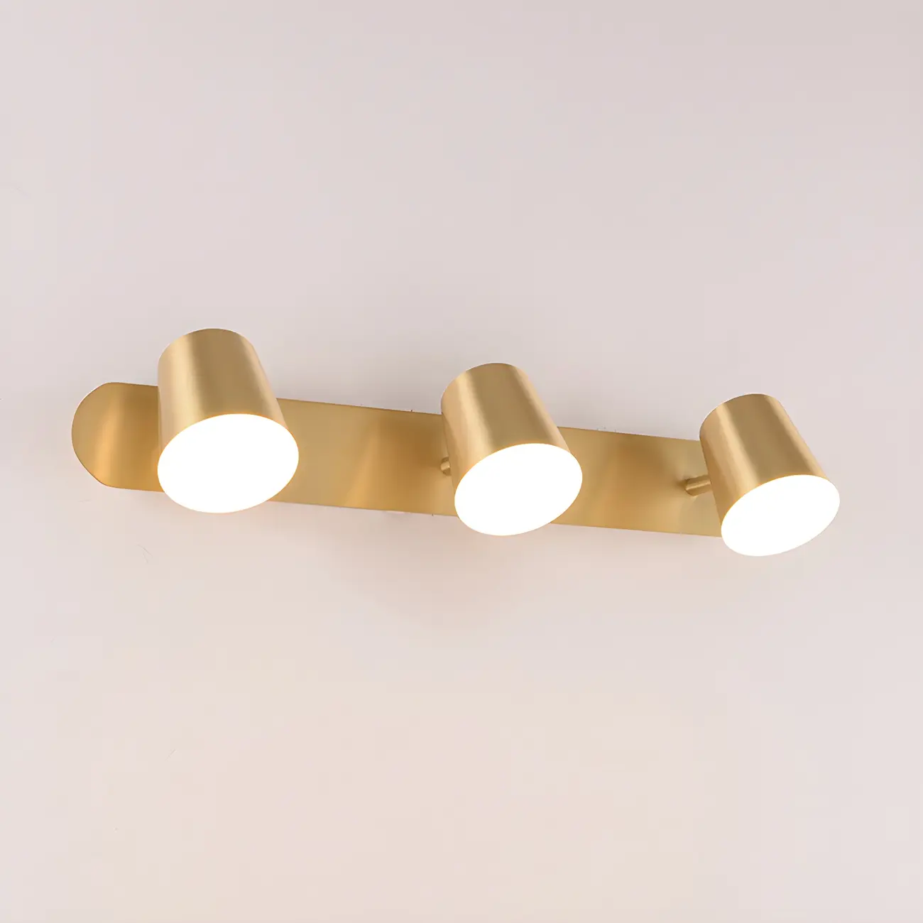 Geometric Dimmable Black Vanity Light  with 3-Light | homeyfad