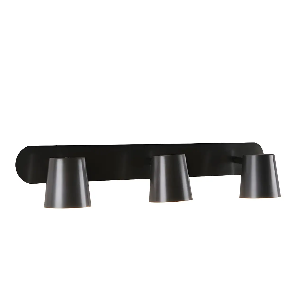 Geometric Dimmable Black Vanity Light  with 3-Light | homeyfad