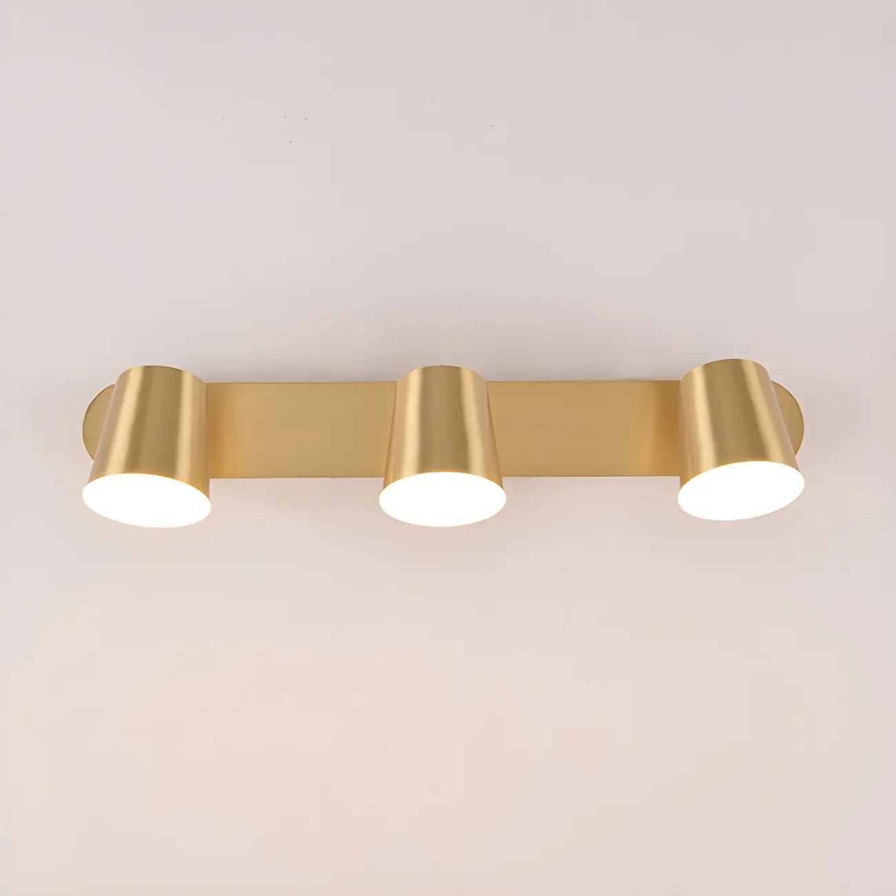 Geometric Dimmable Black Vanity Light  with 3-Light | homeyfad