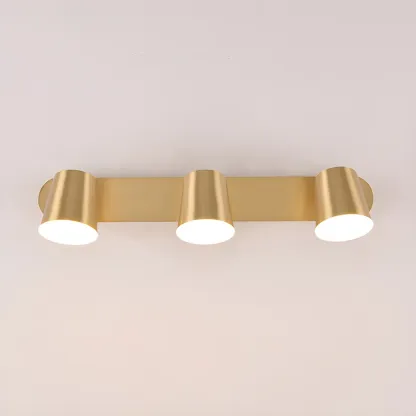 Geometric Dimmable Black Vanity Light  with 3-Light