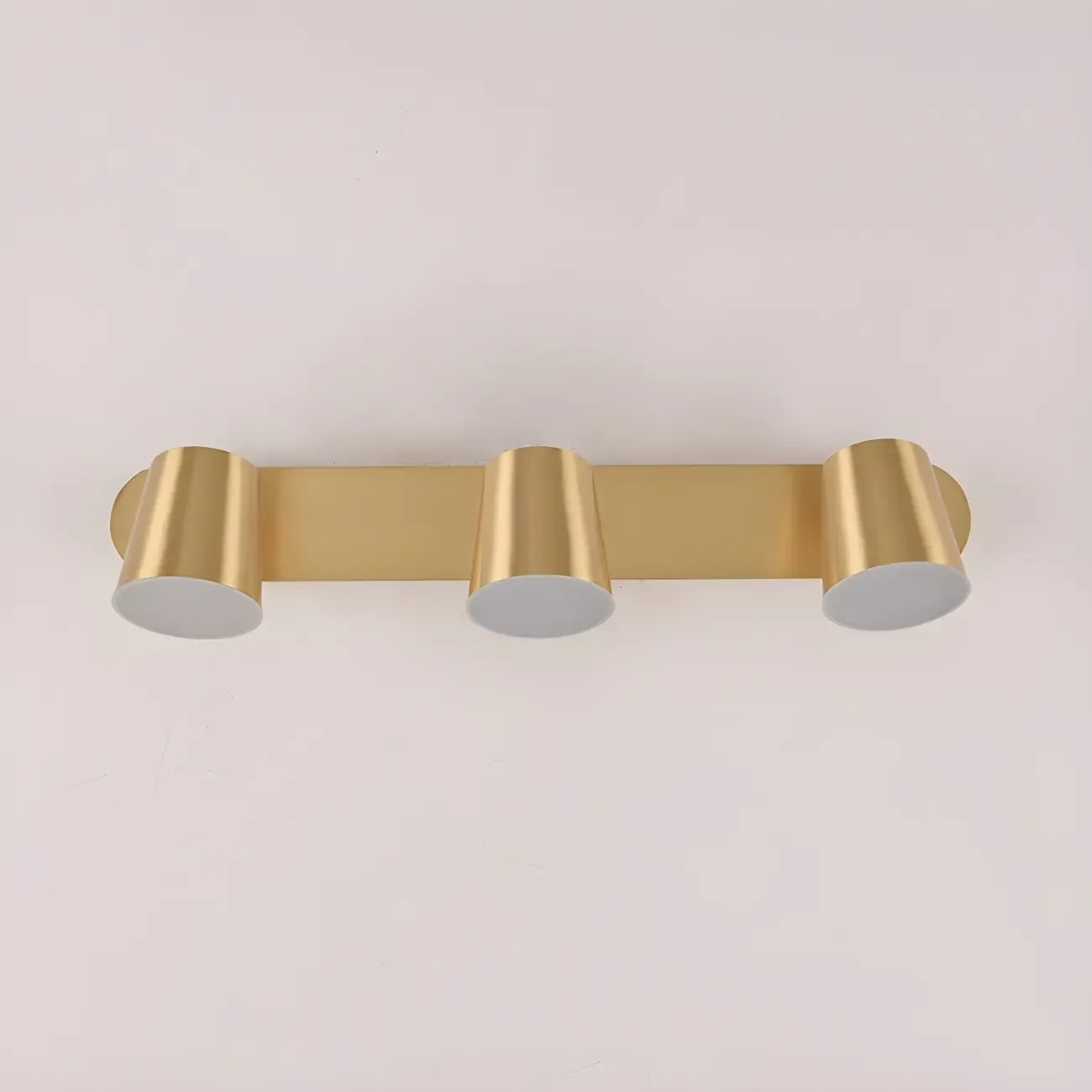 Geometric Dimmable Black Vanity Light  with 3-Light