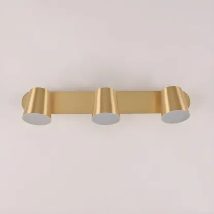 Geometric Dimmable Black Vanity Light  with 3-Light