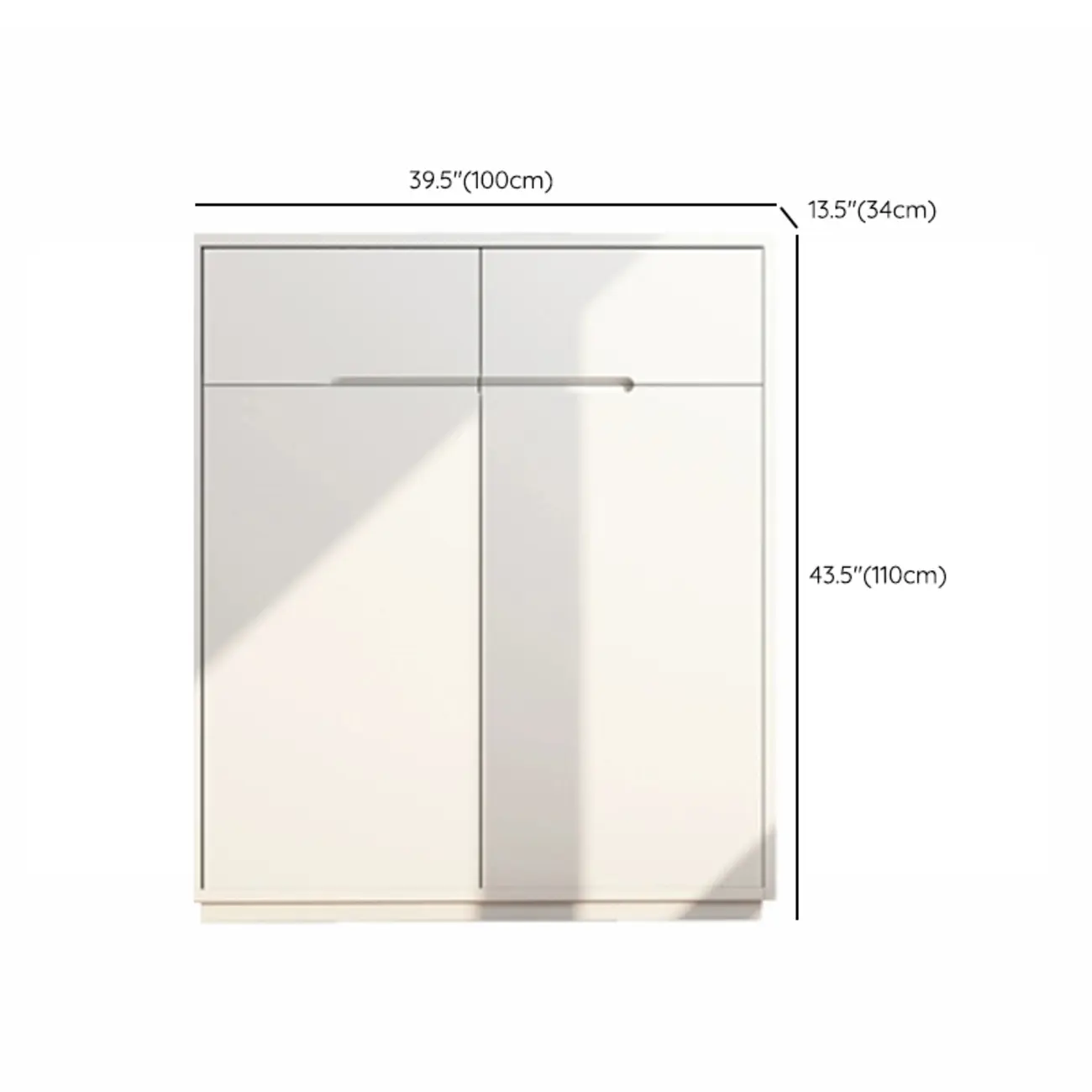 Trendy Large White Wood Hallway Shoe Cabinet Image - 12 | homeyfad