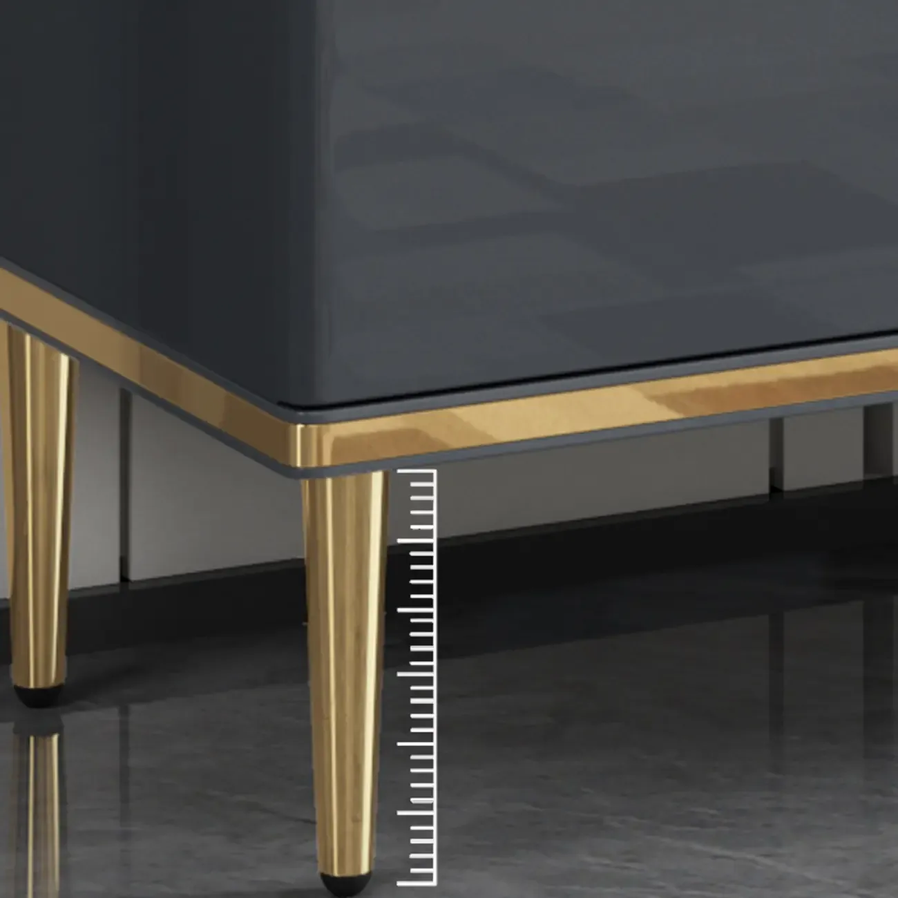 Glam Grey Solid Wood Entryway Shoe Storage Cabinet Image - 17