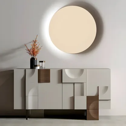 Artistic Cream Solid Wood Shoe Storage Cabinet Image - 1