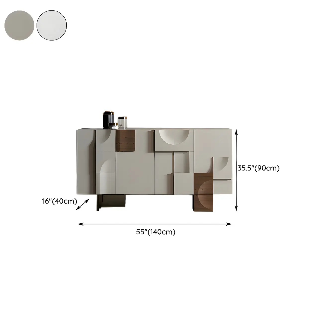 Artistic Cream Solid Wood Shoe Storage Cabinet Image - 13 | homeyfad