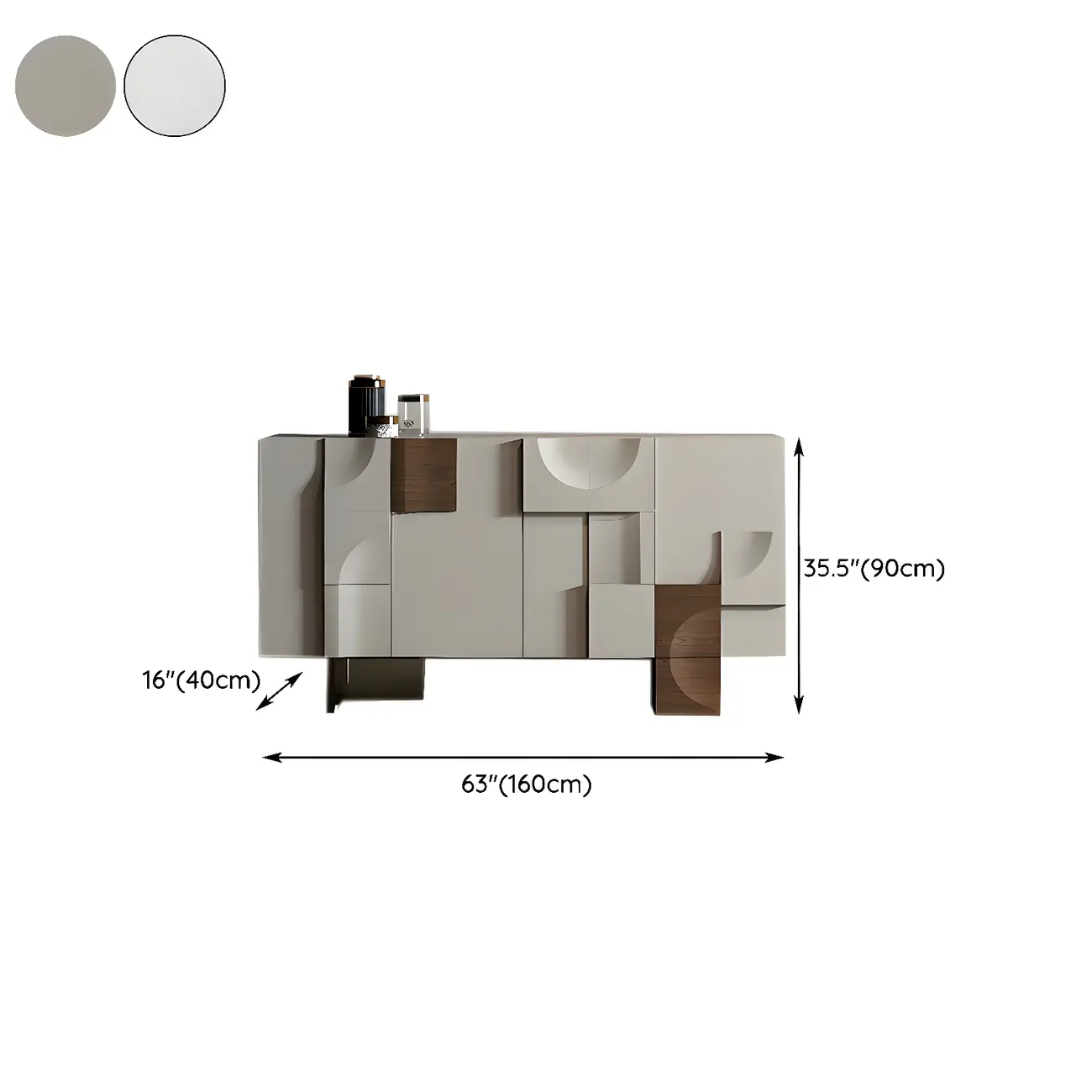 Artistic Cream Solid Wood Shoe Storage Cabinet Image - 14 | homeyfad