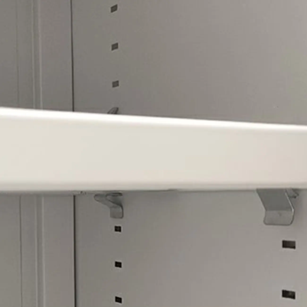 Modern White-Gray Metal Hallway Shoe Storage Cabinet Image - 10 | homeyfad